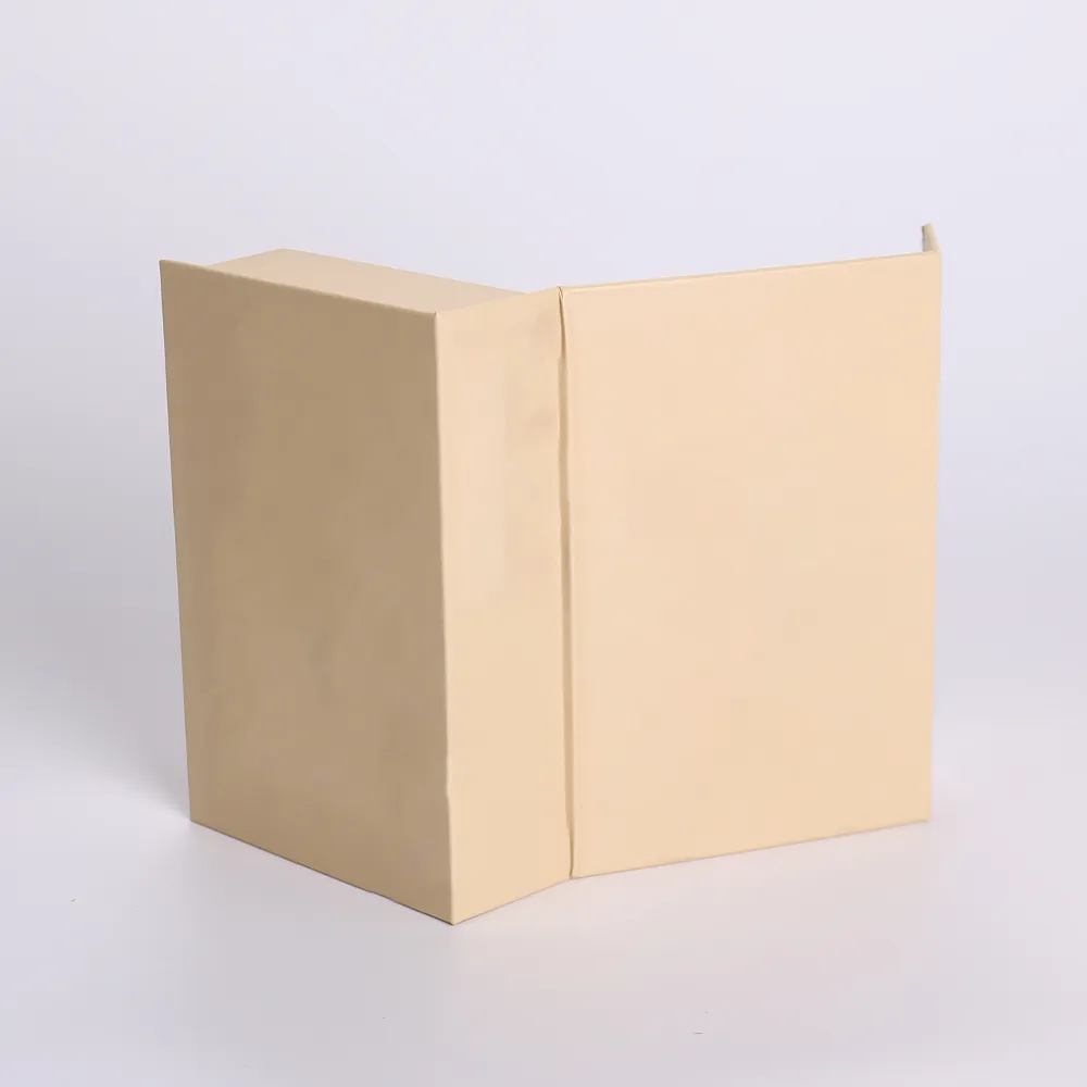 Beige Rigid Magnetic Perfume Box with Custom Foam Insert